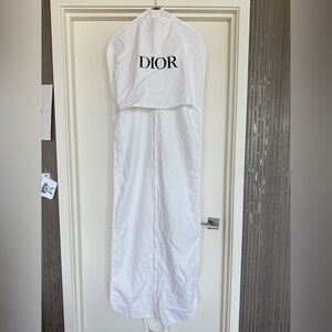 Dior white long clothing garment bag